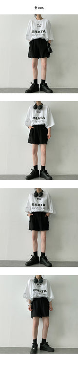 ペーパー3/4レンスカーゴショーツ / Paper 3/4 length Cargo shorts