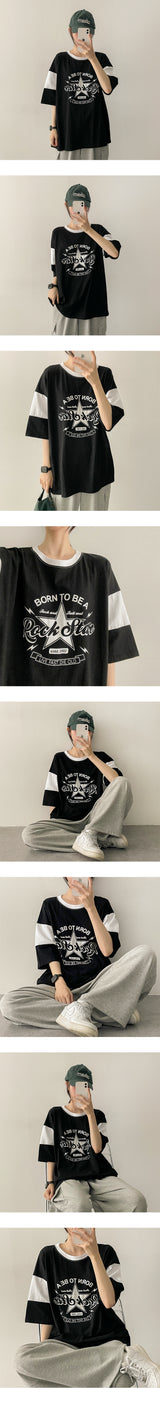 スターカラード半袖Tシャツ