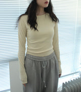 リボンロングスリーブTシャツ