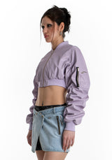 クロップボンバージャケット / CROP BOMBER JACKET