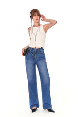 BASIC WIDE DENIM PANTS (BLUE)