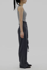 2ベルトワイドスラックス / Two Belt Wide Slacks (3color)