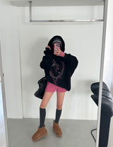 [UNISEX] Heart bunny oversized hoodie