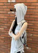 Shaket Glossy Metal Glossy String Backpack