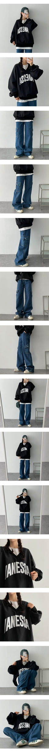 バスラックネッサスウェットシャツ / Basrak Nessa V sweatshirt.