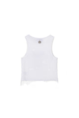 [23SS LSD COLLECTION] メッシュレイヤードノースリーブトップ / [23SS LSD COLLECTION] Mesh Layered sleeveless Top_White