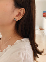 [925silver] アンドリボンピアス / [925silver] And ribbon earrings