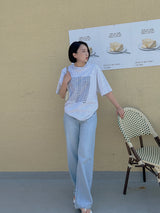 リネンワイドデニムパンツ / no.5166 Linen Wide Denim Pants