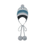 CHERRY BOHEMIAN POMPOM CAP [BLUE]