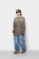 シャドーウォッシング ロングスリーブTシャツ