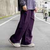 ディコンストラクトされたストレートフィットワイドパンツ