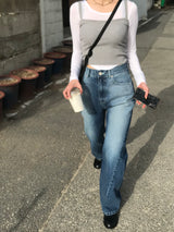 Side line over denim