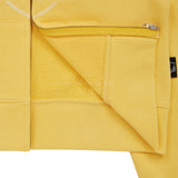 acme de la vie / Sanrio HELLO KITTY LETTERING CROP HOODIE ZIP UP YELLOW