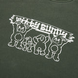 キルシーウィティーバニータイダイスウェットシャツ / WITTY BUNNY TIE DYE SWEATSHIRT [KHAKI] (6671650357366)