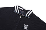 ヘビーゲージニットジップアップ/HEAVY GAUGE KNIT ZIP UP_NAVY