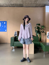 マネウォッシングデニムパート3ショーツショートパンツ/ Mane Washing Denim Part 3 Shorts Short Pants