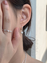 [92.5silver] ベルハートワンタッチピアス