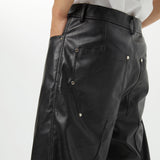 zipper leather slacks (6632169635958)