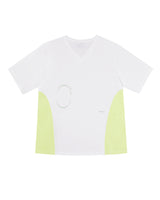カラーブロックVネックTシャツ