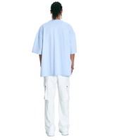 オーバーフィットラインドローイングTシャツ