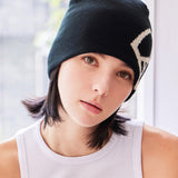 VA Square Jacquard Beanie / Black