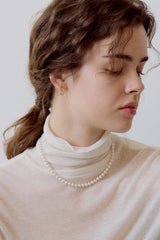 [14K] Slim Hoop Earrings (S)