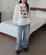 チェアフーディー/Chair Hooded T-shirt (2color)