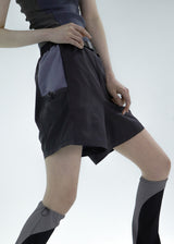 Sporty Buckle Shorts - Black