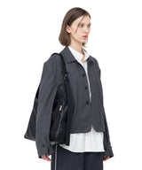 ヘムボタンクロップジャケット / Hem Button Crop Jacket (Gray)