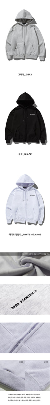 MAIN LOGO hooded zip-up (STJSTD-0017)
