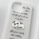Cat drawing A Nap Phone Case