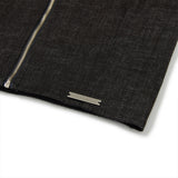 Denim Knit Blocking Top [BLACK] (6638381039734)