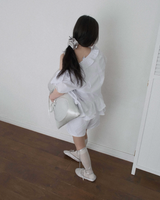 SIVER RIBBON ROOM SHOES