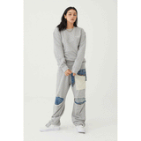 LSD COLLECTION_Destroyed Denim Sweatpants (6652502048886)