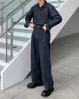 モノリネンツータックデニム / LE Mono Linen Two-Tuck Denim