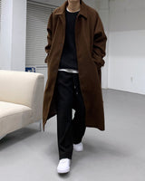 ウールベルトマックコート/SI wool belted mac coat (3 colors)