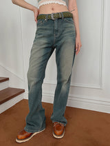グリーニーブーツカットパンツ / no.425 Greeny Bootcut Pants