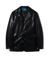エッセンシャルブレザーレザージャケット/Essential Blazer Leather Jacket J23 Black