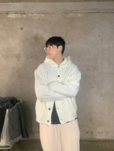 [Wool] Button hood cardigan (4color)