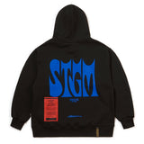 22レターホーンヘビースウェットフーディー/22 LETTER HORN HEAVY SWEAT HOODIE BLACK / WHITE IVORY