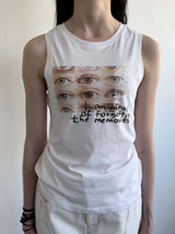 マイノリティーレポートノースリーブTシャツ / Minority Report Sleeveless Tee WHITE