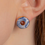 2022パントンドーナツマーブリングピアス/2022 Pantone Doughnut Marbling earring (BP)
