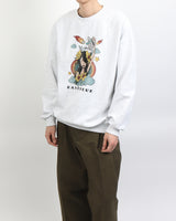 クラウドガールプリンティングスウェットシャツ / Cloud Girl Printing Sweatshirt Melange