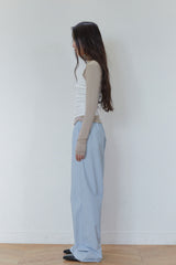 シャーリングコルセットスリーブレストップ / Shirring Corset Sleeveless Top (2 colors)