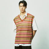 ハバナビーチニットベスト / havana beach knit vest red