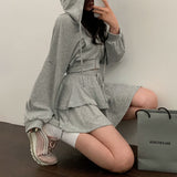 [Bellide made] スカート + フードジップアップセット
