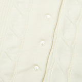スモールチェリーボタンニットスカート／SMALL CHERRY BUTTON KNIT SKIRT [CREAM]
