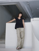 NYLON CARGO PANTS [ MOSS ]