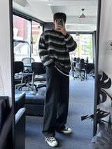 uring stripe angora round knit