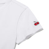 ビッグチェリーホットフィックスポイントクロップTシャツ / BIG CHERRY HOTFIX POINT CROP T-SHIRT [WHITE]